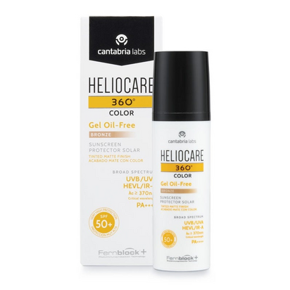 Heliocare 360 gel Oil Free Spf50+Cor Bronze 50ml